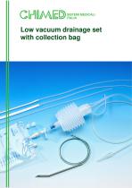 Low vacuum drainage set with collection bag 1