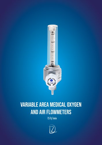 Variable area medical oxygen and air flowmeter - 15 lt - Datasheet