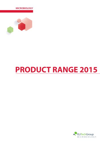 Microbiology - product range 2015