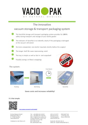 VacioPak Storage and Transport Packaging System