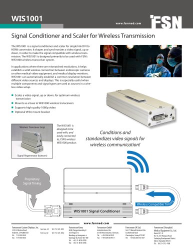 WIS1001 Signal Conditioner and Scaler for Wireless Transmission