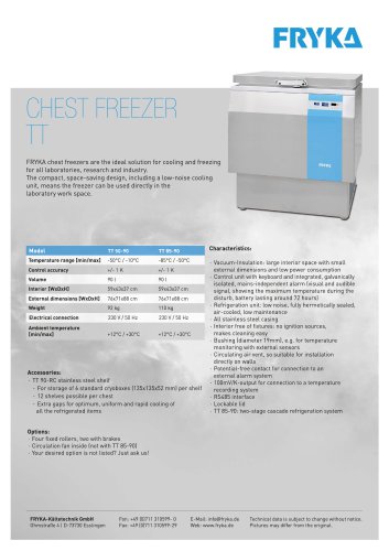 TT 90 Chest freezer