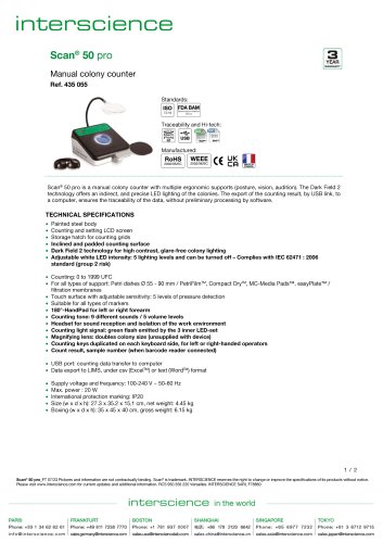 Scan 50 pro technical file