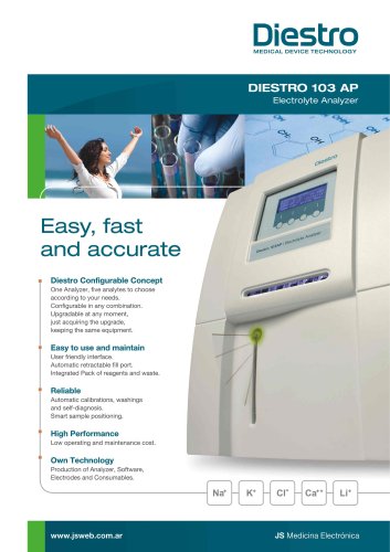 Diestro® 103AP Automatic Electrolyte Analyzer