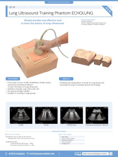 Lung Ultrasound Training Phantom ECHOLUNG