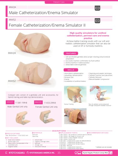 MW52 Female Catheterization/Enema Simulator II