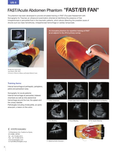 US-5 FAST/Acute Abdomen Phantom "FAST/ER FAN"