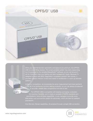 CPFS/D USB™ spirometer