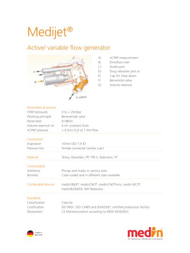 Technical Specifications Medijet