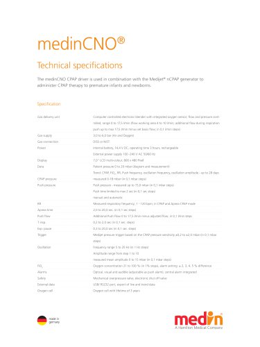 Technical Specifications medinCNO®