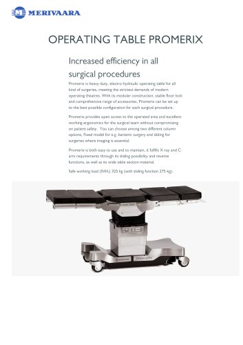 OPERATING TABLE PROMERIX