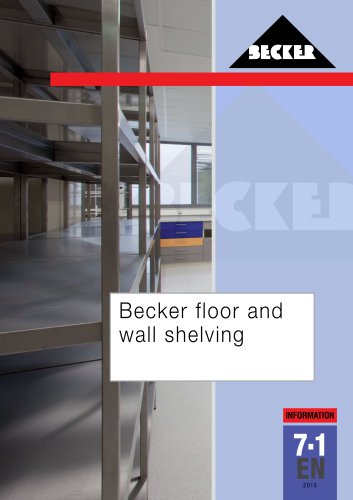 Becker floor and wall shelving