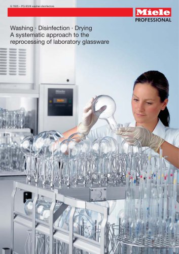 Washing · Disinfection · Drying A systematic approach to the reprocessing of laboratory glassware