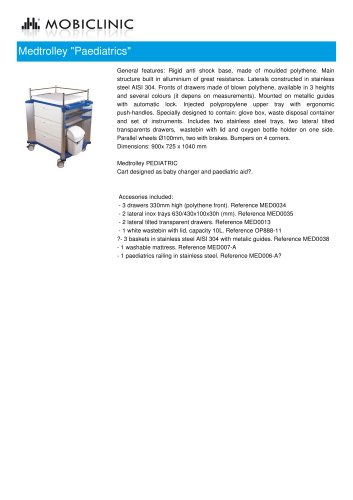 Medtrolley "Paediatrics"