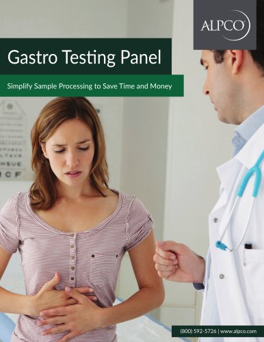 Gastroenterology ELISA Testing Panel Brochure