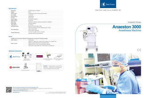 Anaeston-3000 Series Anesthesia Machine Brochure