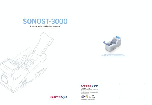 Ultrasound bone densitometer SONOST-3000