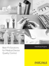 Best-Fit Solutions  for Medical Device  Quality Control