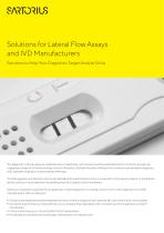 Solutions for Lateral Flow Assays and IVD Manufacturers