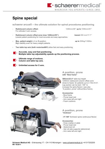 BOW-Frame for spinal interventions