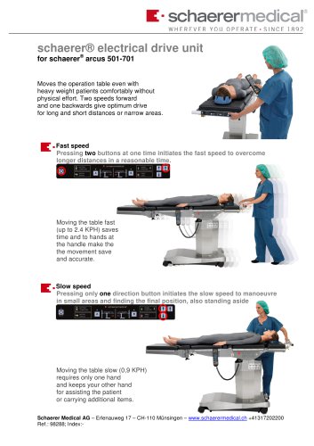 "schaerer® electrical drive unit"