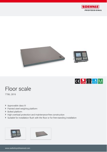 Floor scale 7786, 2816