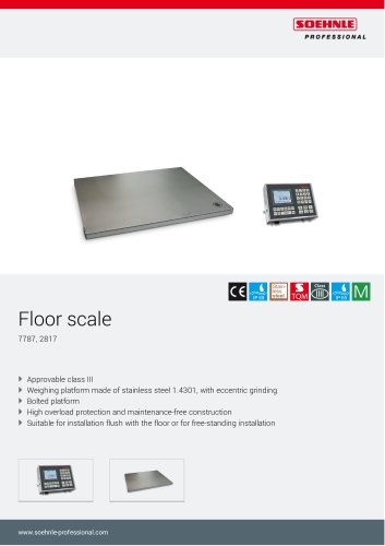 Floor scale 7787, 2817