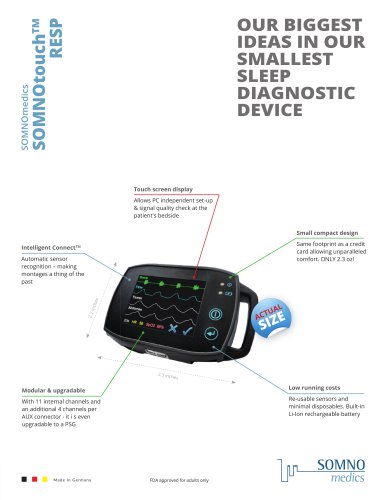 US Market - SOMNOtouch RESP