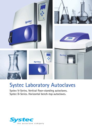 Systec Laboratory Autoclaves V/D Series