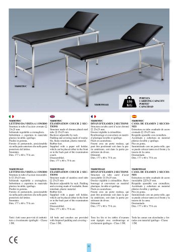 EXAMINATION COUCH  2 SECTIONS