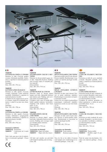 EXAMINATION COUCH 2 SECTIONS GYNECOLOGICAL COUCH EXAMINATION COUCH 3 SECTIONS