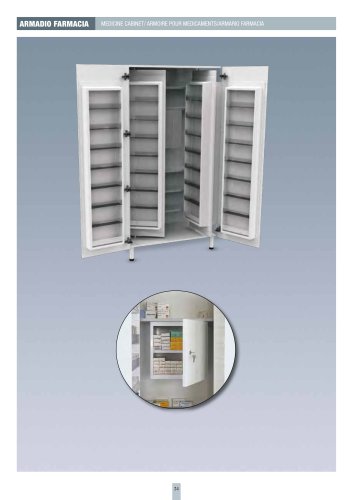 MEDICINE CABINET 48 compartments and 5 shelves