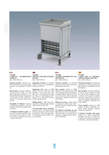 Treatment trolley M6600 models