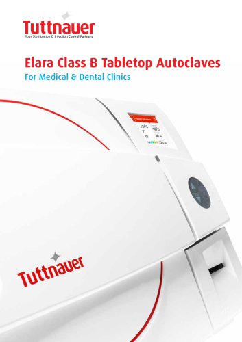 Elara Class B Tabletop Autoclaves