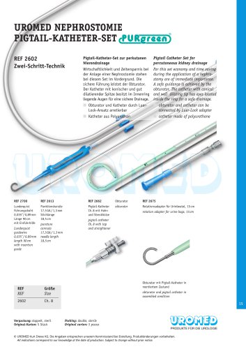 Nephrostomy Pigtail Catheter Set