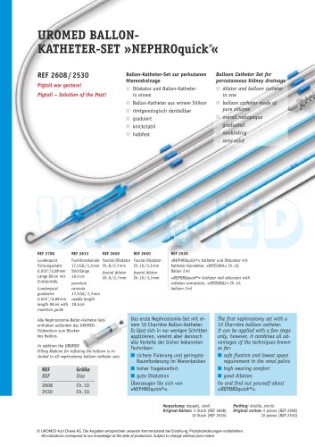 UROMED Balloon Catheter Set »NEPHROquick®«