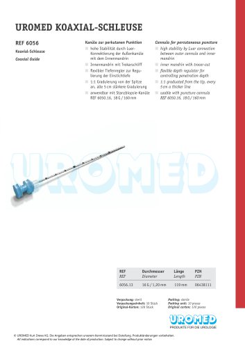 UROMED Coaxial Cannula