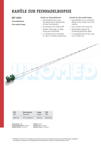 UROMED Fine Biopsy Needle