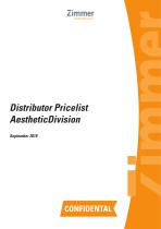 Distributor Pricelist Aesthetic Division