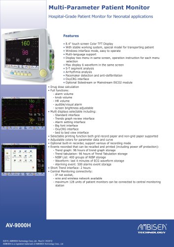 Multi­Parameter Patient Monitor