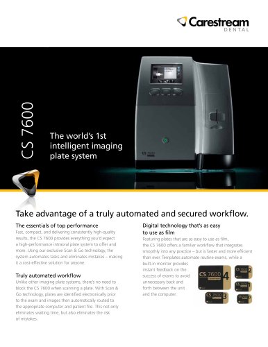 CS 7600 Sell Sheet