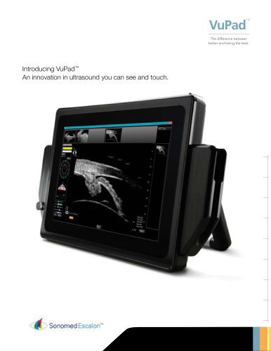 Introducing VuPad™ An innovation in ultrasound you can see and touch