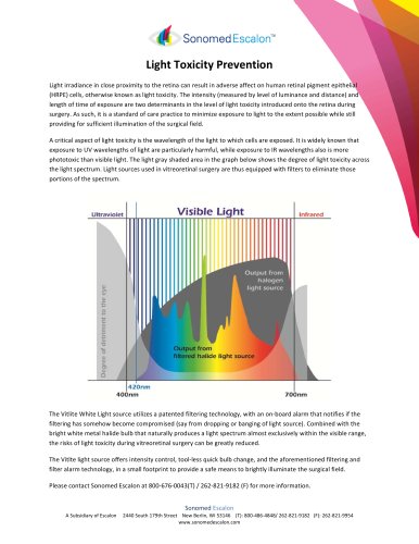 Light Toxicity Prevention