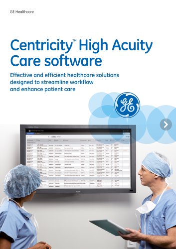 Centricity High Acuity Overview Brochure