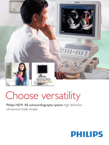 philips HD11 XE echocardiography system high definition ultrasound made simple