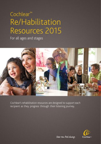 Cochlear  Re/Habilitation Resources 2015