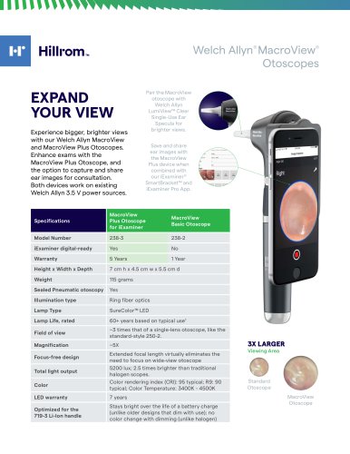 Welch Allyn® MacroView® Otoscopes