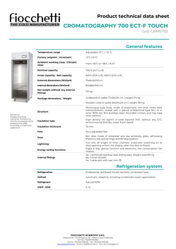 CROMATOGRAFIA 700 ECT-F TOUCH