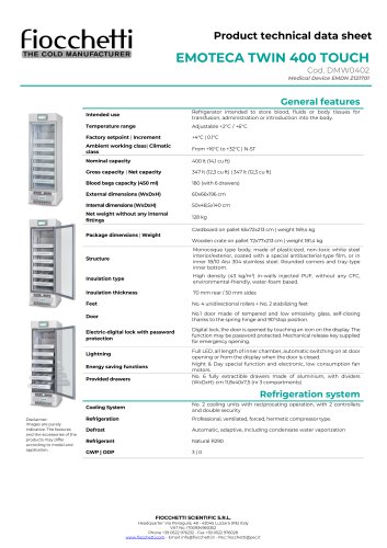 EMOTECA TWIN 400 TOUCH