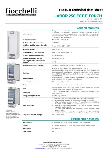 LABOR 250 ECT-F TOUCH